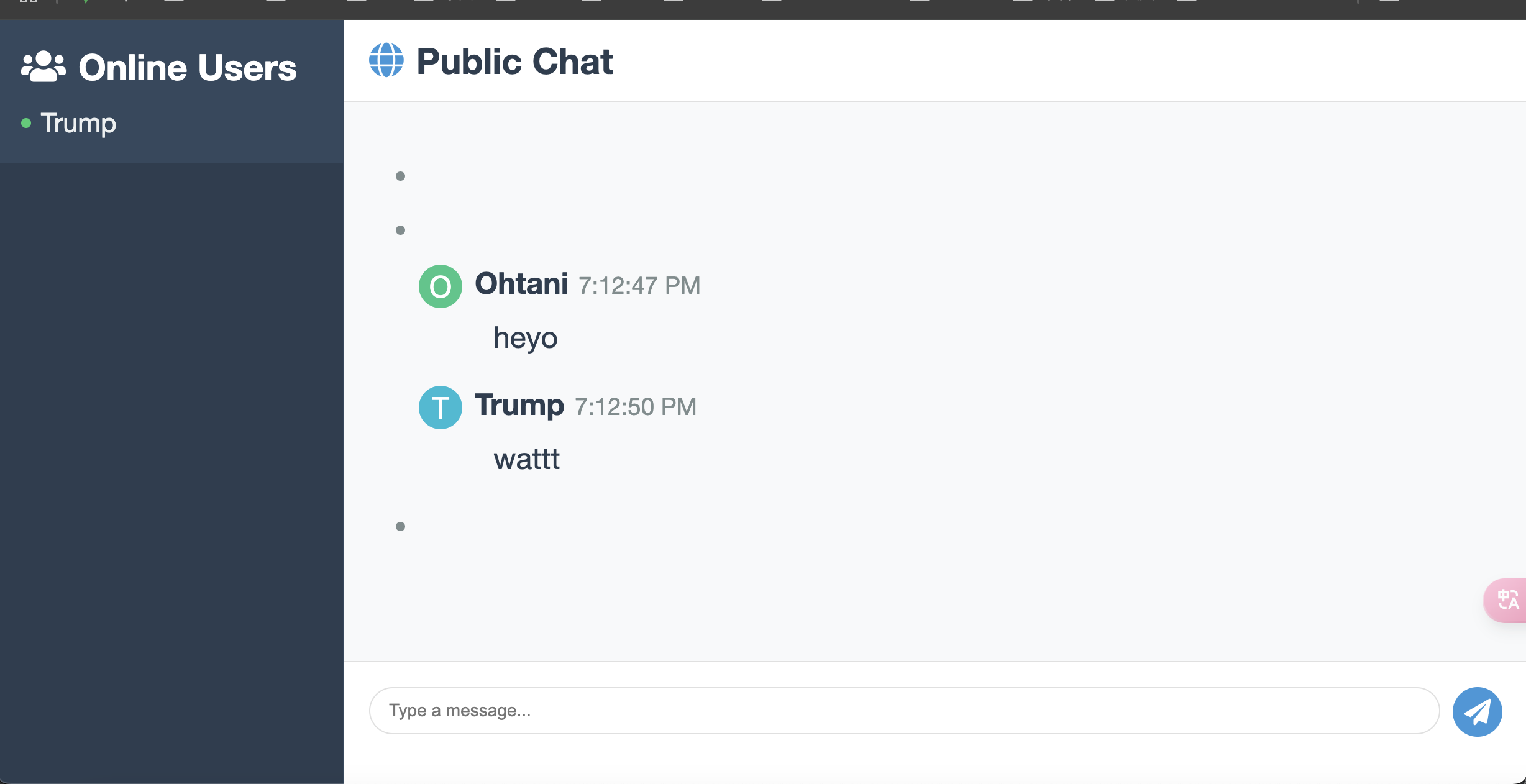 Chat Room System